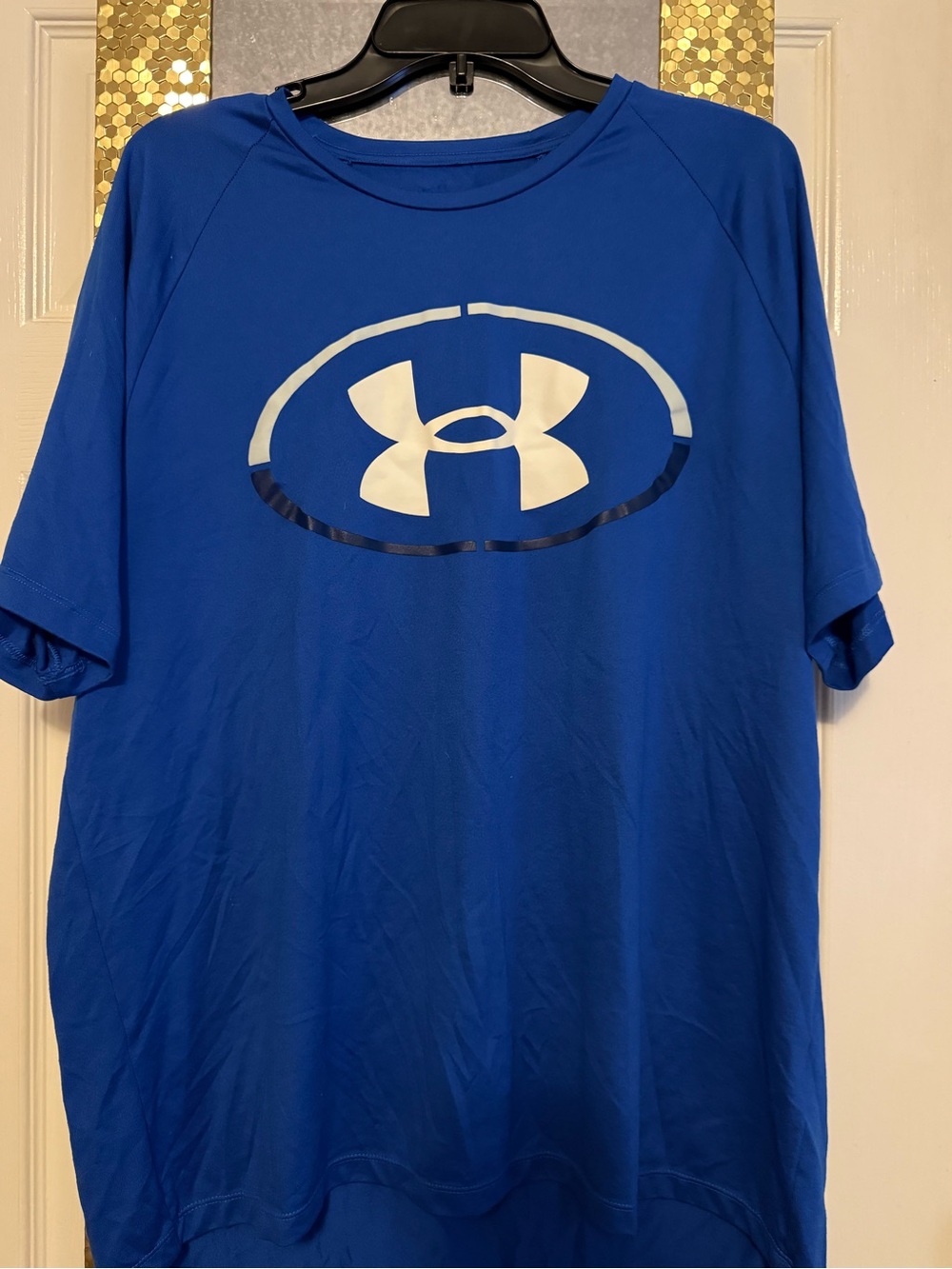 Under Armour Royal Blue Short-Sleeve Performance Tee with White Logo